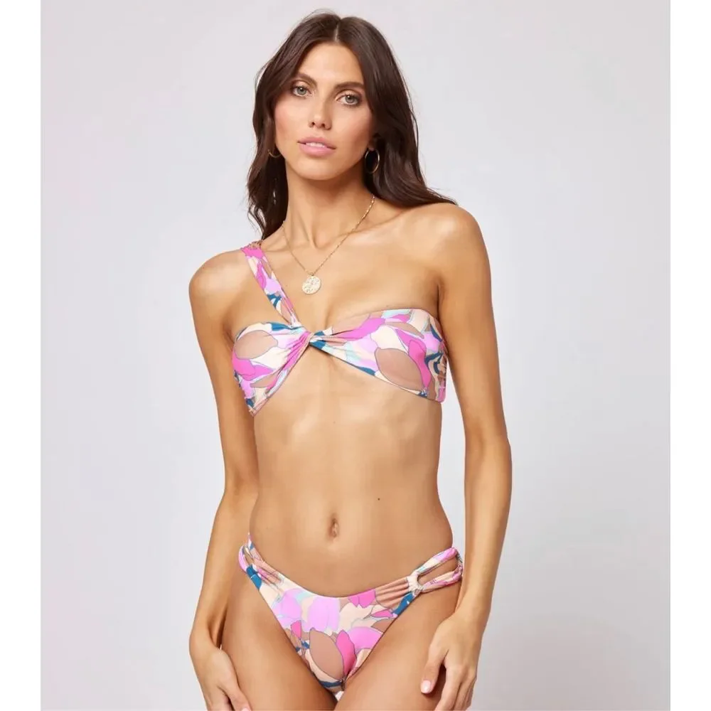L*Space Floral Print Bikini Bottom Multicolor Size XS